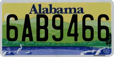 AL license plate 6AB9466