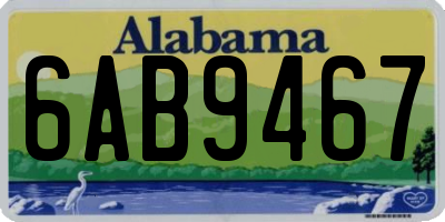 AL license plate 6AB9467