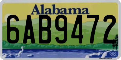 AL license plate 6AB9472