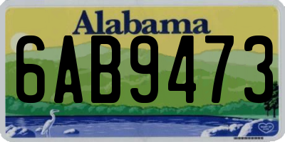 AL license plate 6AB9473