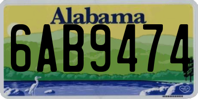 AL license plate 6AB9474