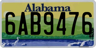 AL license plate 6AB9476