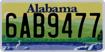 AL license plate 6AB9477
