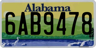 AL license plate 6AB9478