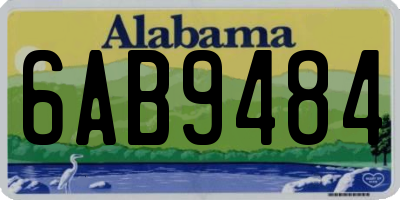 AL license plate 6AB9484