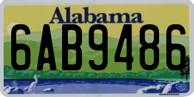 AL license plate 6AB9486