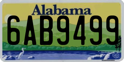 AL license plate 6AB9499