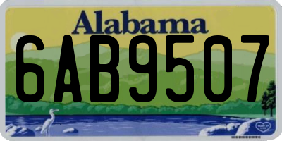 AL license plate 6AB9507