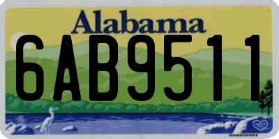 AL license plate 6AB9511