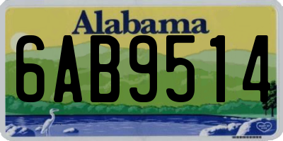 AL license plate 6AB9514