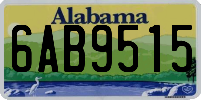 AL license plate 6AB9515