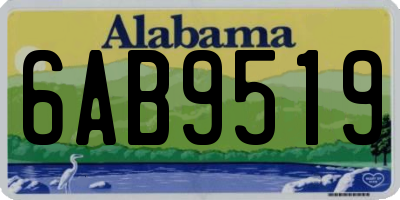 AL license plate 6AB9519