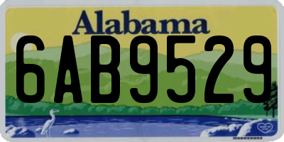 AL license plate 6AB9529