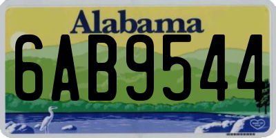 AL license plate 6AB9544