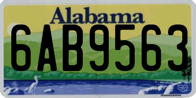 AL license plate 6AB9563