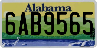 AL license plate 6AB9565