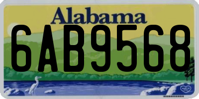 AL license plate 6AB9568
