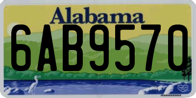 AL license plate 6AB9570