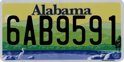 AL license plate 6AB9591