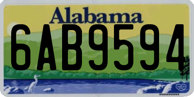 AL license plate 6AB9594