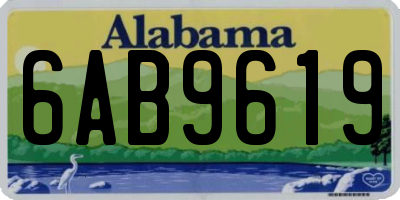 AL license plate 6AB9619