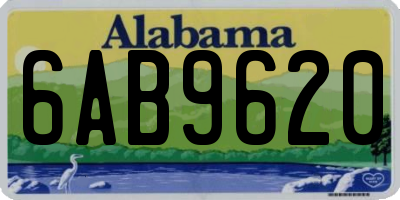 AL license plate 6AB9620