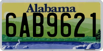 AL license plate 6AB9621