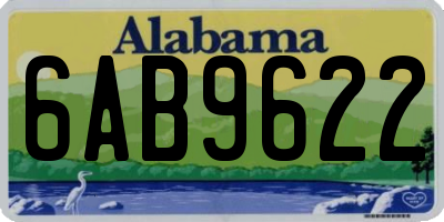 AL license plate 6AB9622