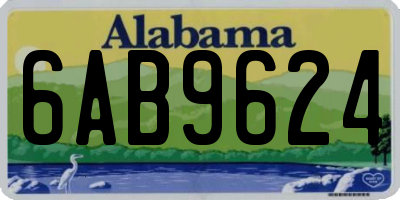 AL license plate 6AB9624