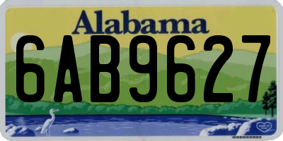 AL license plate 6AB9627