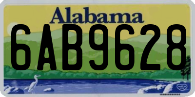 AL license plate 6AB9628