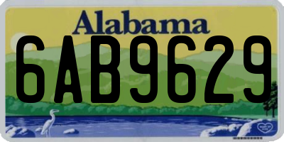 AL license plate 6AB9629