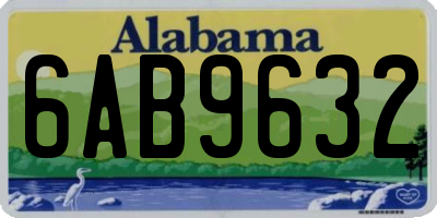 AL license plate 6AB9632