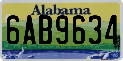AL license plate 6AB9634