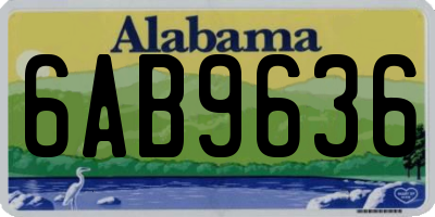AL license plate 6AB9636