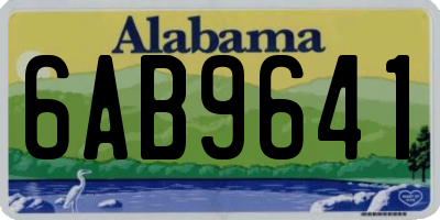 AL license plate 6AB9641