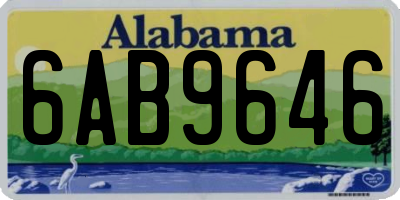 AL license plate 6AB9646