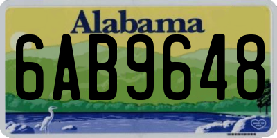 AL license plate 6AB9648