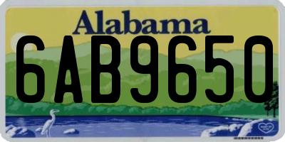 AL license plate 6AB9650