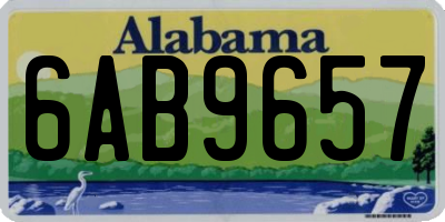 AL license plate 6AB9657