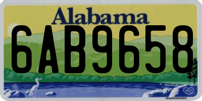 AL license plate 6AB9658