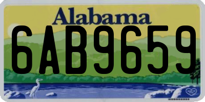 AL license plate 6AB9659