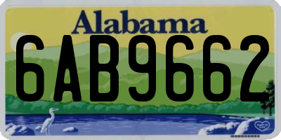 AL license plate 6AB9662