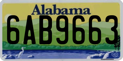AL license plate 6AB9663