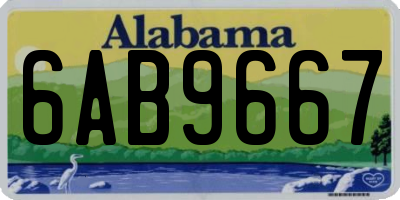 AL license plate 6AB9667