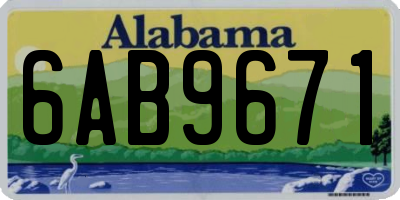 AL license plate 6AB9671