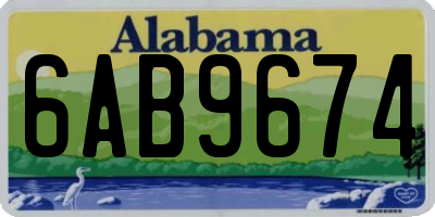 AL license plate 6AB9674