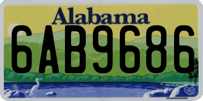 AL license plate 6AB9686