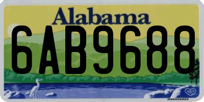 AL license plate 6AB9688