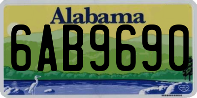 AL license plate 6AB9690